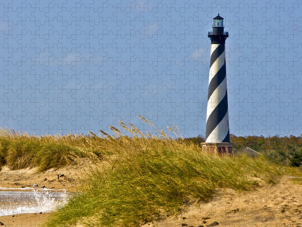 Ocean Jigsaw Puzzle featuring the photograph Hatteras Lighthouse by Ches Black