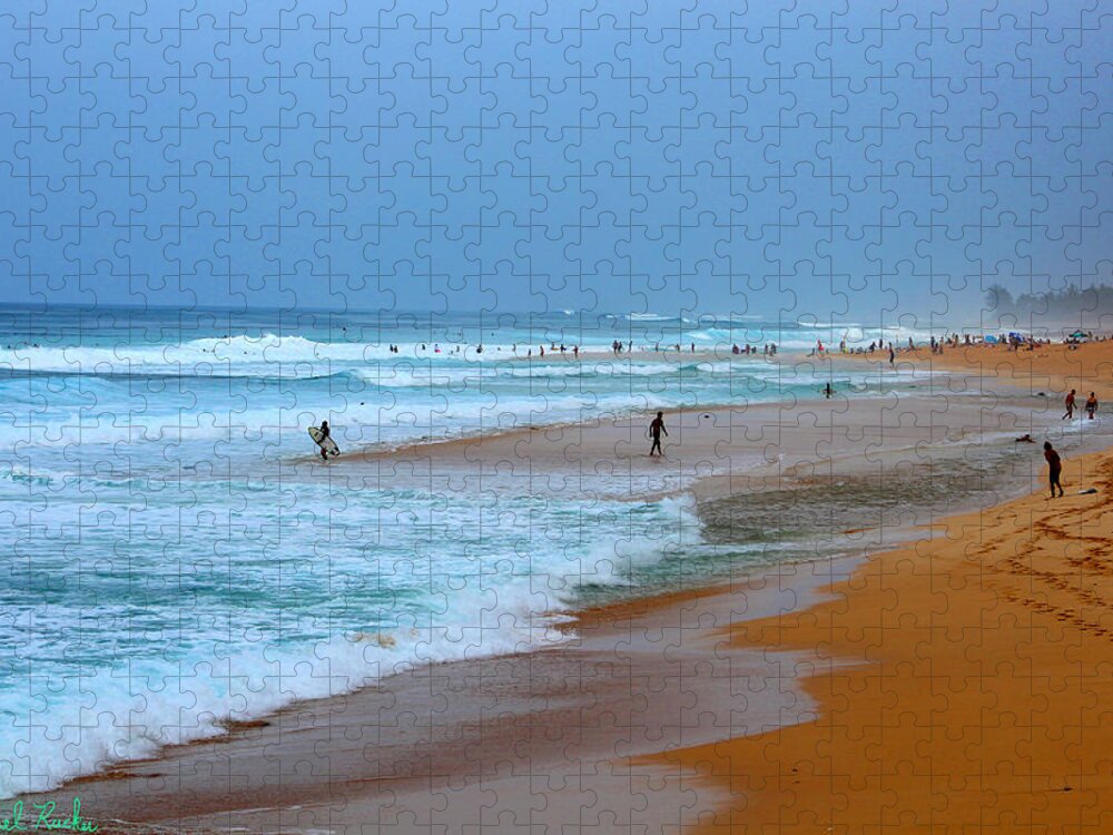 Oahu Jigsaw Puzzle featuring the photograph Hawaii - Sunset Beach by Michael Rucker