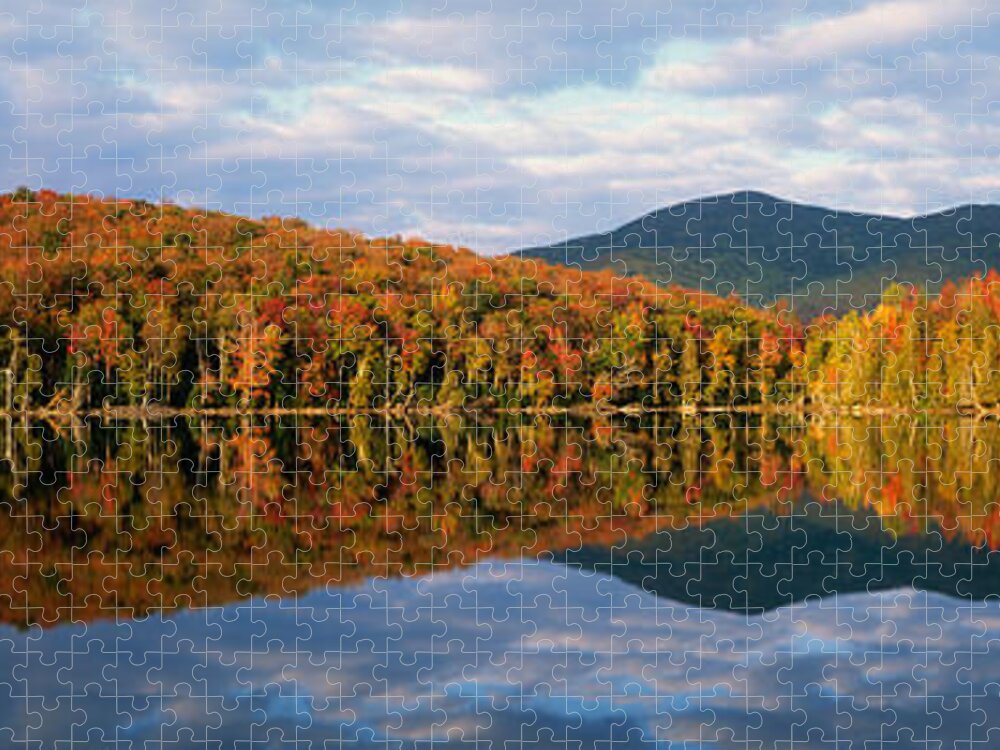Photography Jigsaw Puzzle featuring the photograph Heart Lake, Adirondack Mountains, New by Panoramic Images