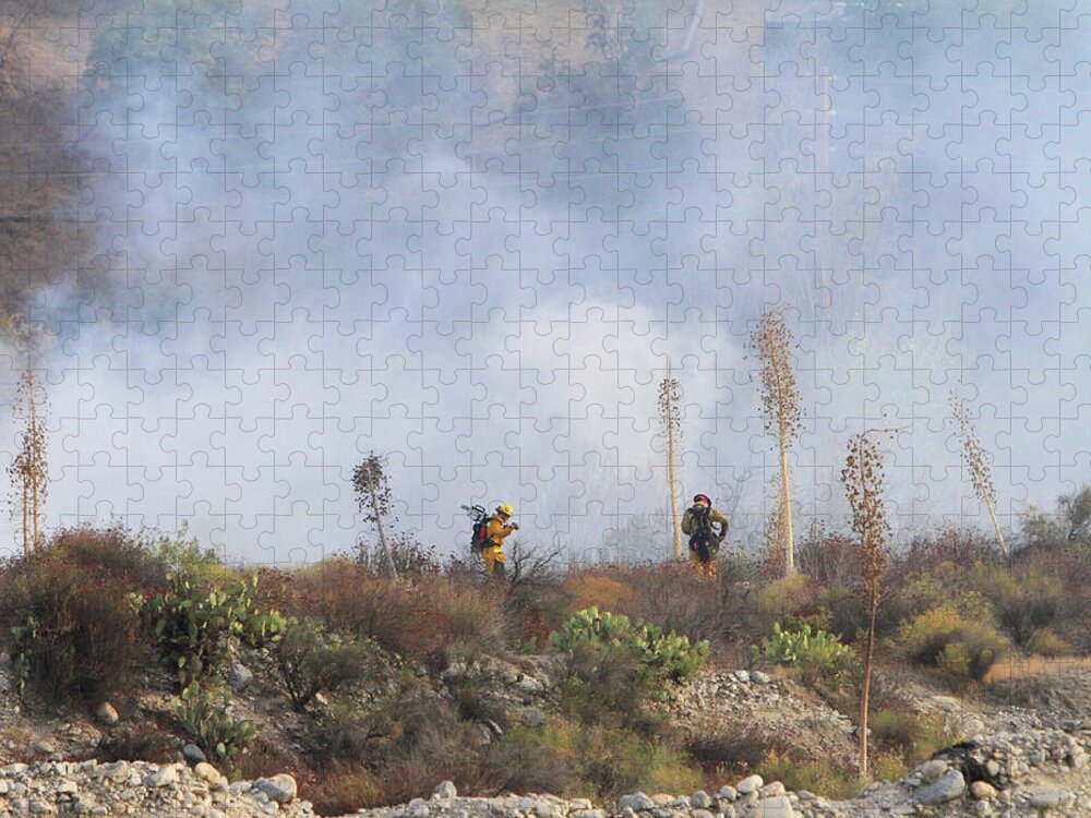 Fire Jigsaw Puzzle featuring the photograph Heated Battle by Shoal Hollingsworth