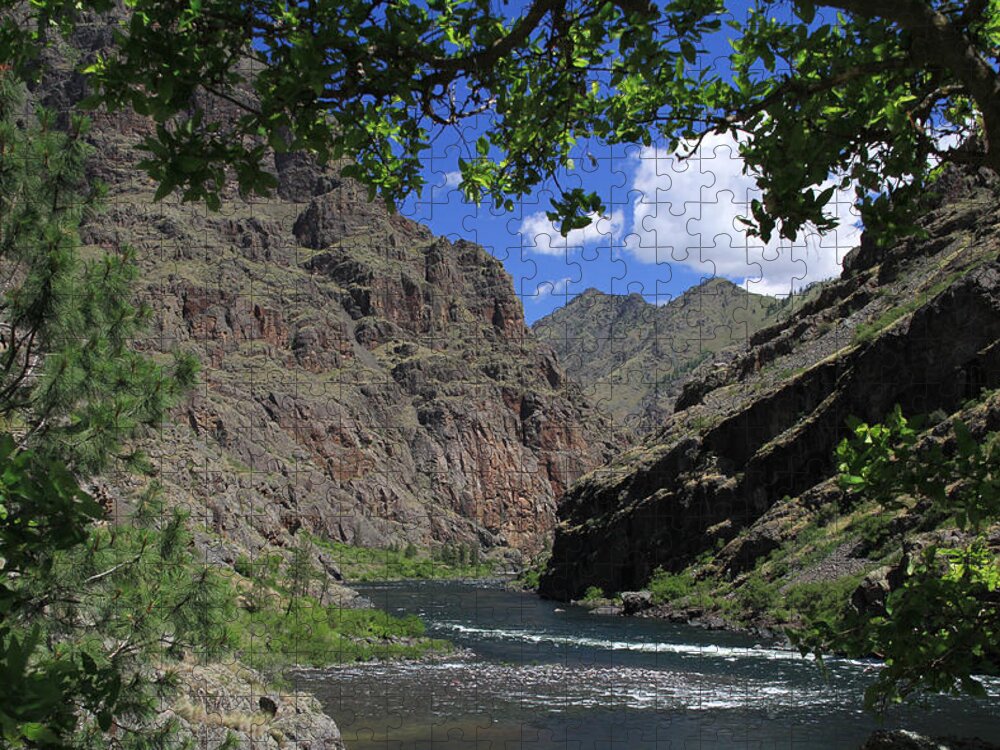 Hells Canyon Jigsaw Puzzle featuring the photograph Hells Canyon Snake River by Ed Riche