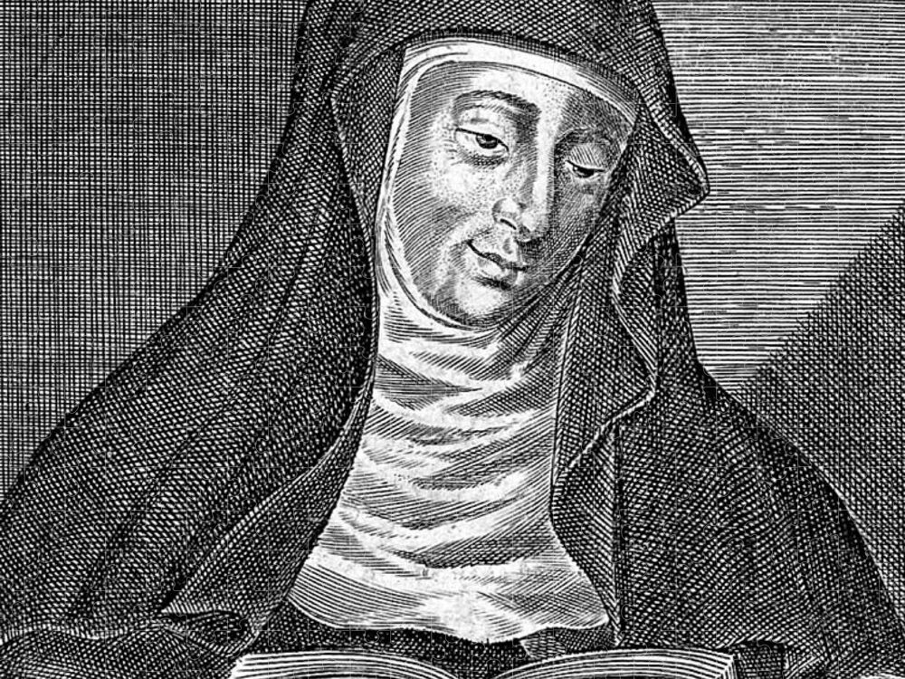 Science Jigsaw Puzzle featuring the photograph Hildegard Of Bingen, German Polymath by Wellcome Images