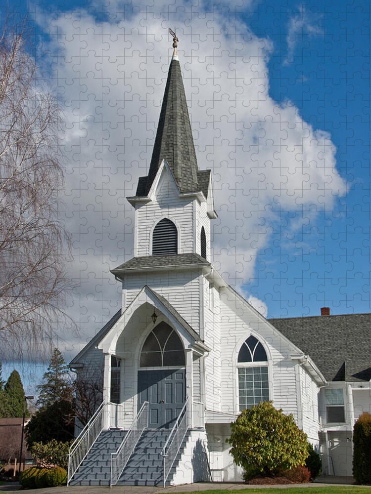 Architecture Jigsaw Puzzle featuring the photograph Historic 1904 Lutheran Church by Jeff Goulden