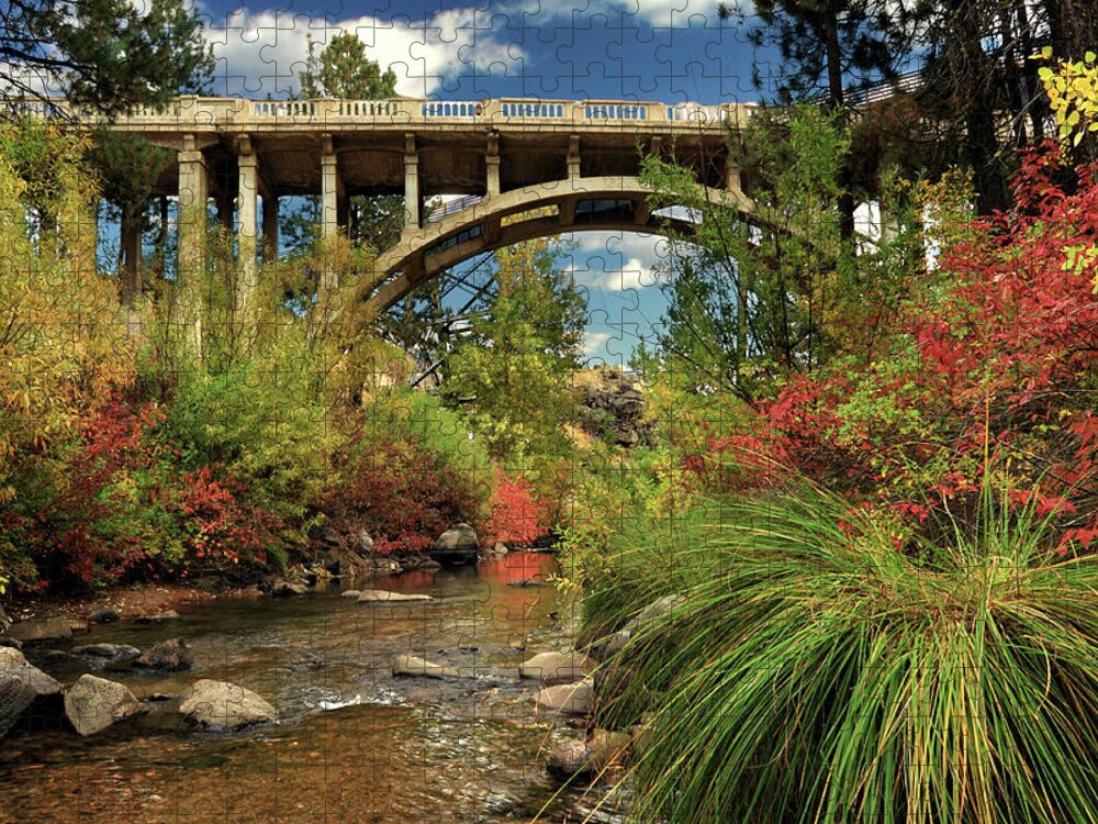 Historic Jigsaw Puzzle featuring the photograph Historic Highway Bridge - Susan River by James Eddy