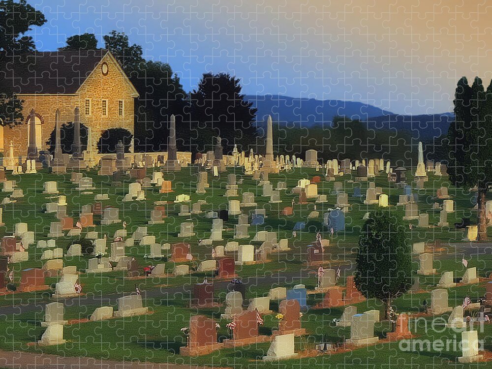 Church Jigsaw Puzzle featuring the photograph Historic Peace Church by Geoff Crego