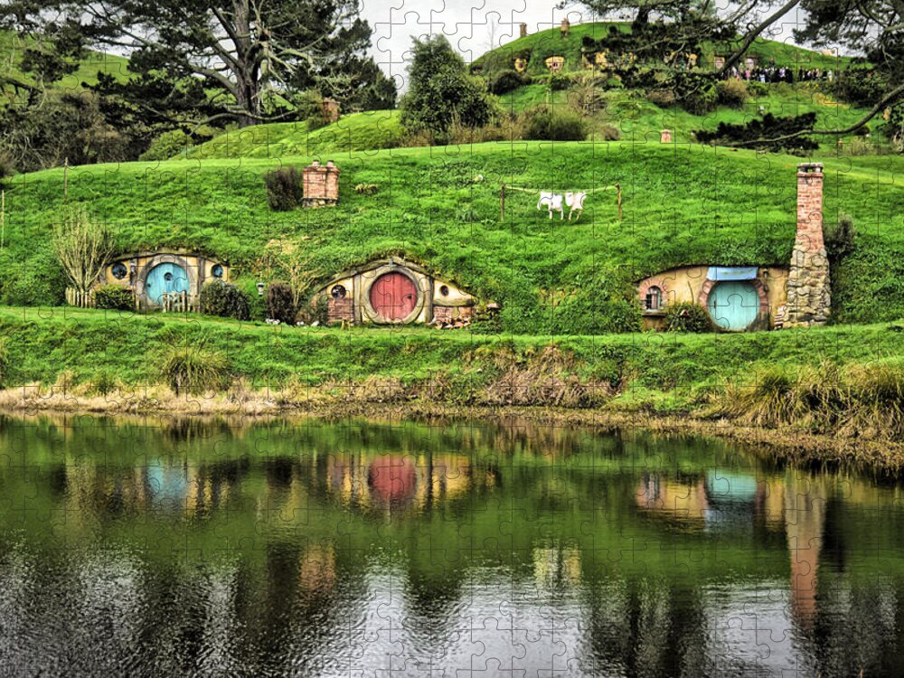 Photograph Jigsaw Puzzle featuring the photograph Hobbit by the Lake by Richard Gehlbach