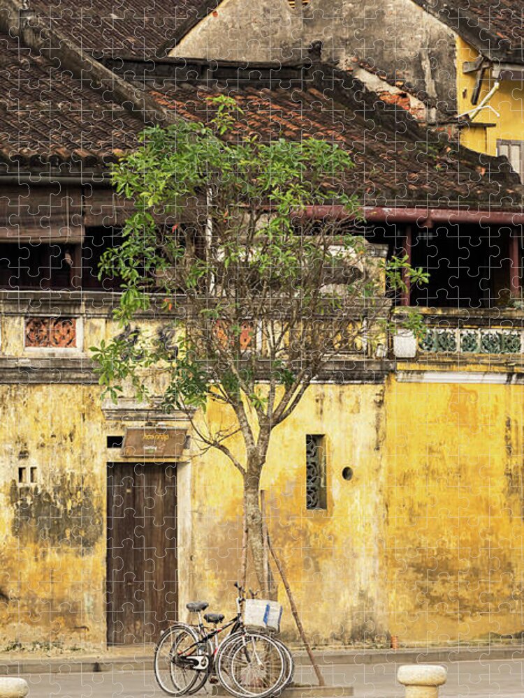Vietnam Jigsaw Puzzle featuring the photograph Hoi An Tan Ky Wall 04 by Rick Piper Photography