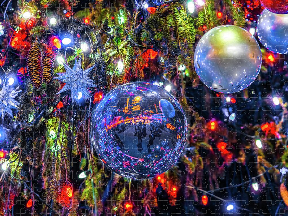 Christmas Jigsaw Puzzle featuring the photograph Holiday Tree Ornaments by Chris Lord