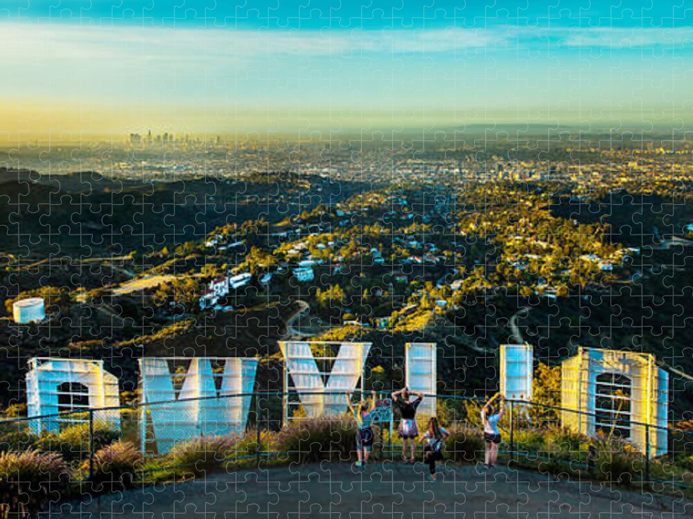 Los Angeles Jigsaw Puzzle featuring the photograph Hollywood Dreaming by Az Jackson