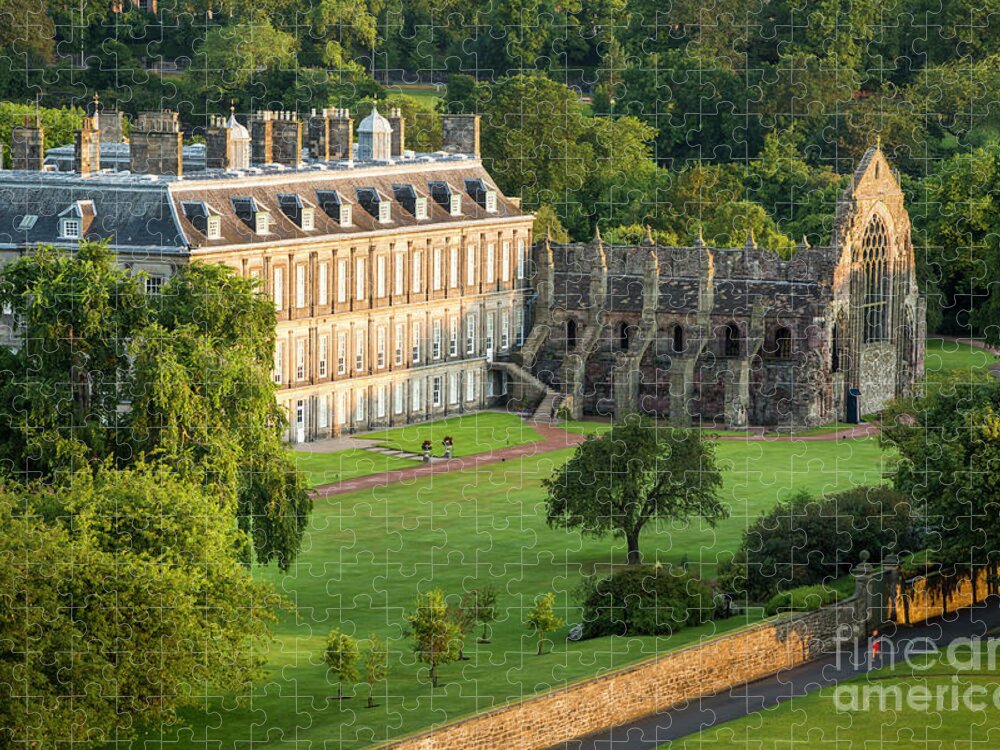 Holyroodhouse Jigsaw Puzzle featuring the photograph Holyroodhouse Palace by Brian Jannsen