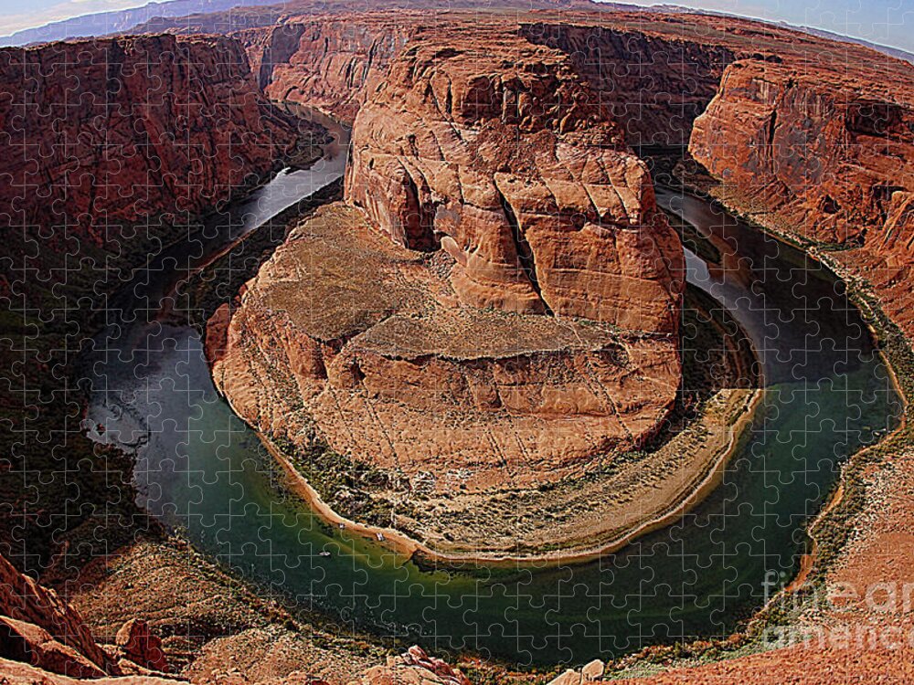 Landscape Jigsaw Puzzle featuring the photograph Horseshoe Bend by Mark Jackson
