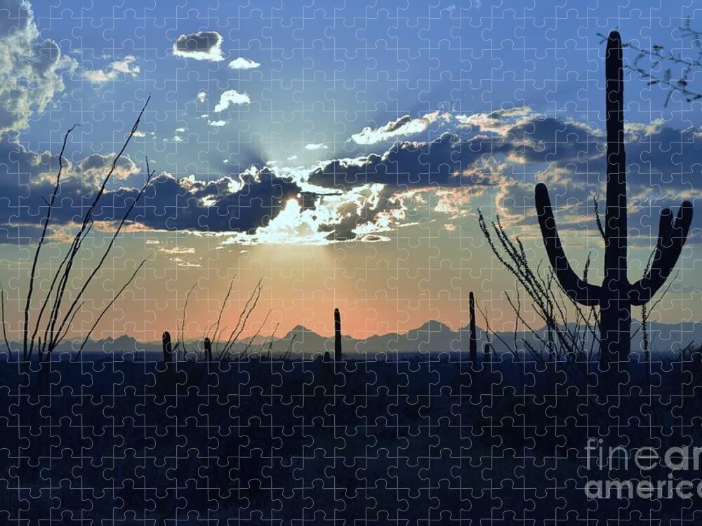 Arizona Jigsaw Puzzle featuring the photograph How Blue Is My Valley by Janet Marie