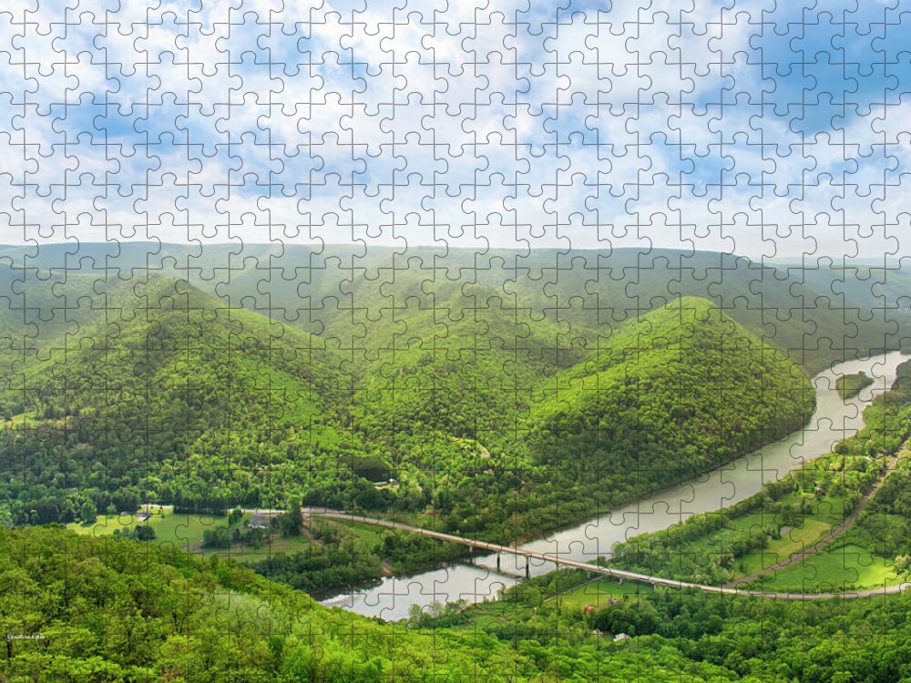 Hyner View State Park Jigsaw Puzzle featuring the photograph Hyner View State Park by Christina Rollo