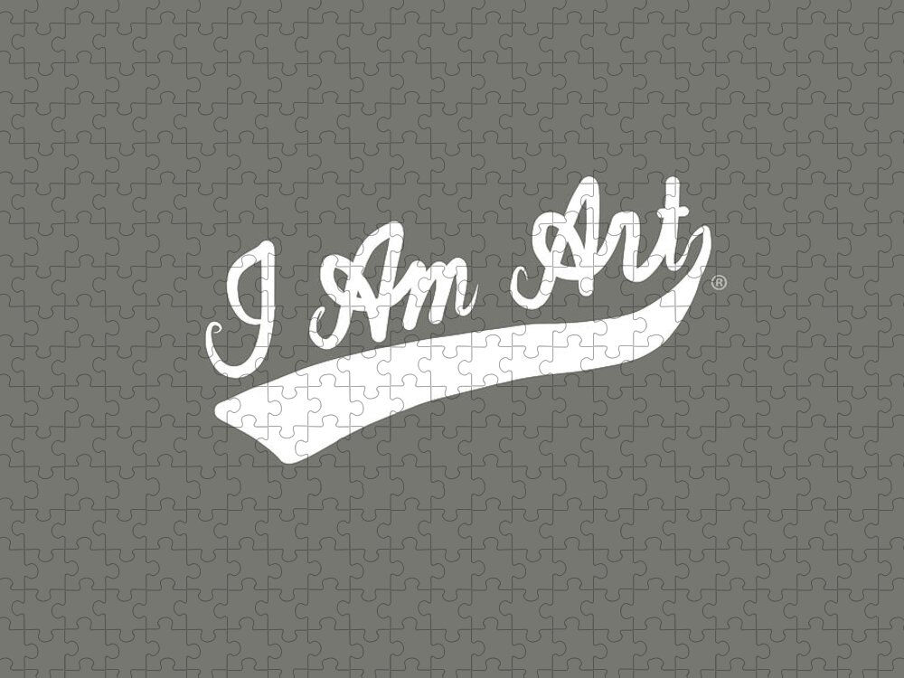 I Am Art Jigsaw Puzzle featuring the digital art I Am Art Swoosh- Art by Linda Woods by Linda Woods