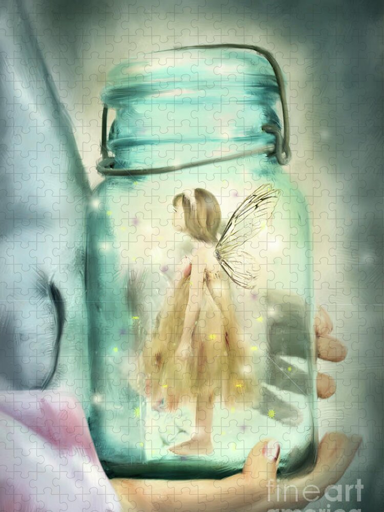 Fairy Jigsaw Puzzle featuring the photograph I Believe by Stephanie Frey