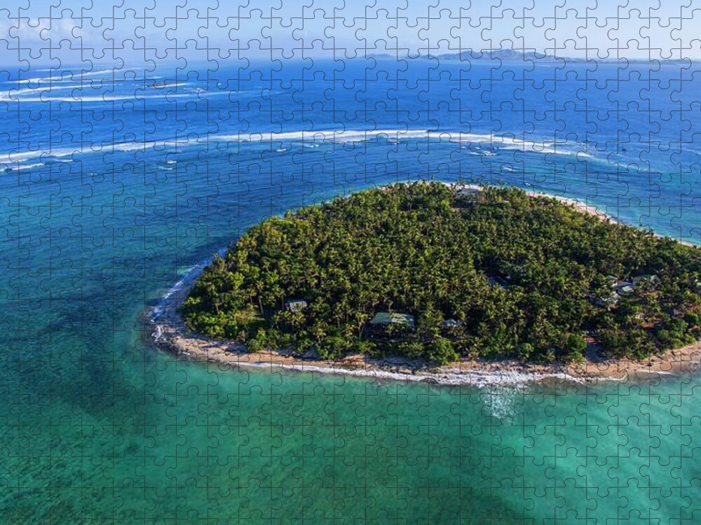 Tavarua Jigsaw Puzzle featuring the photograph I Heart Fiji by Brad Scott
