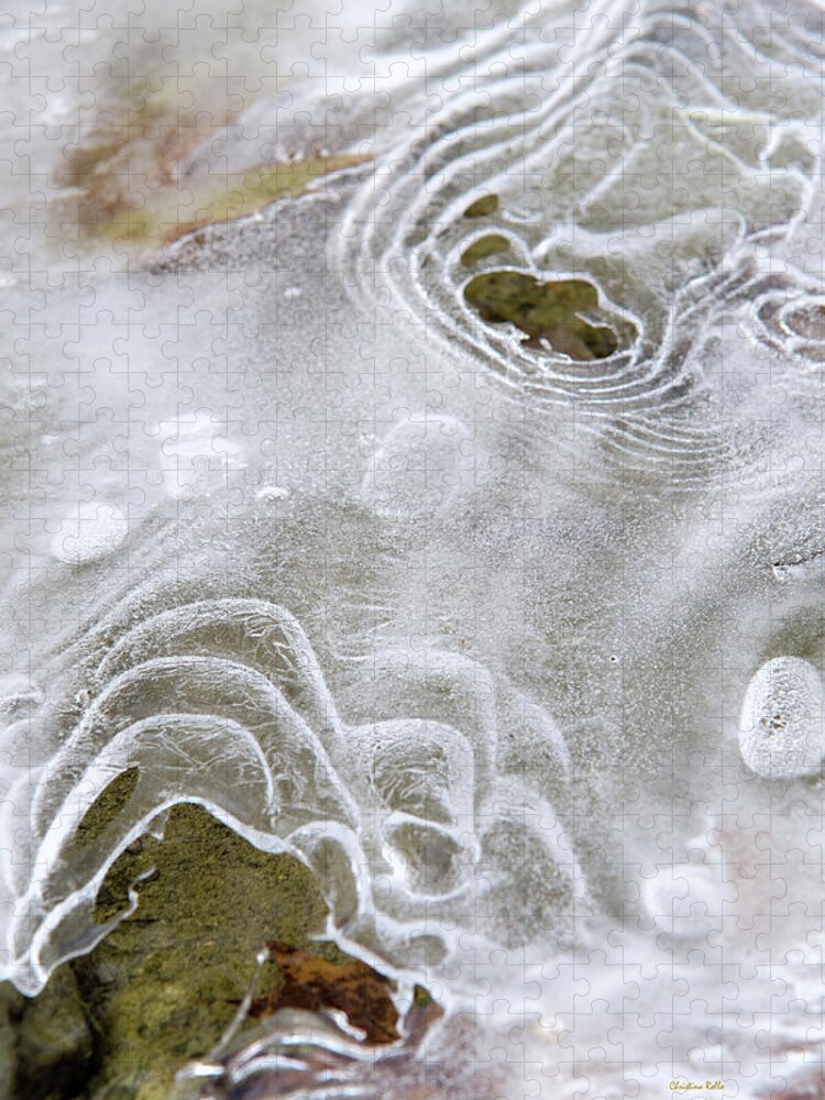 Ice Jigsaw Puzzle featuring the photograph Ice Abstract by Christina Rollo