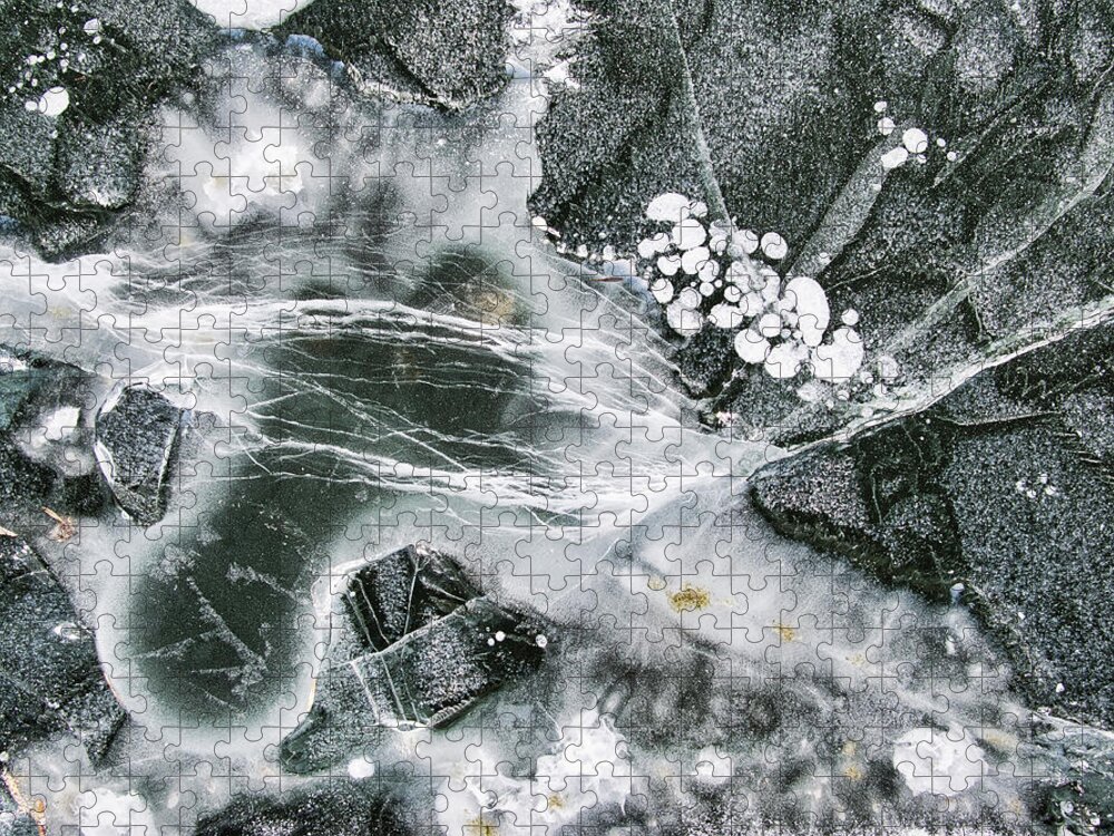 Ice Jigsaw Puzzle featuring the photograph Ice Patterns XXXIII by Steven Ralser