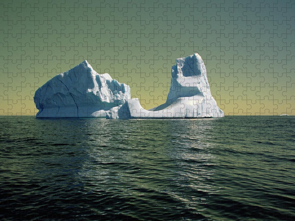 00342146 Jigsaw Puzzle featuring the photograph Iceberg in the Labrador Sea by Yva Momatiuk John Eastcott