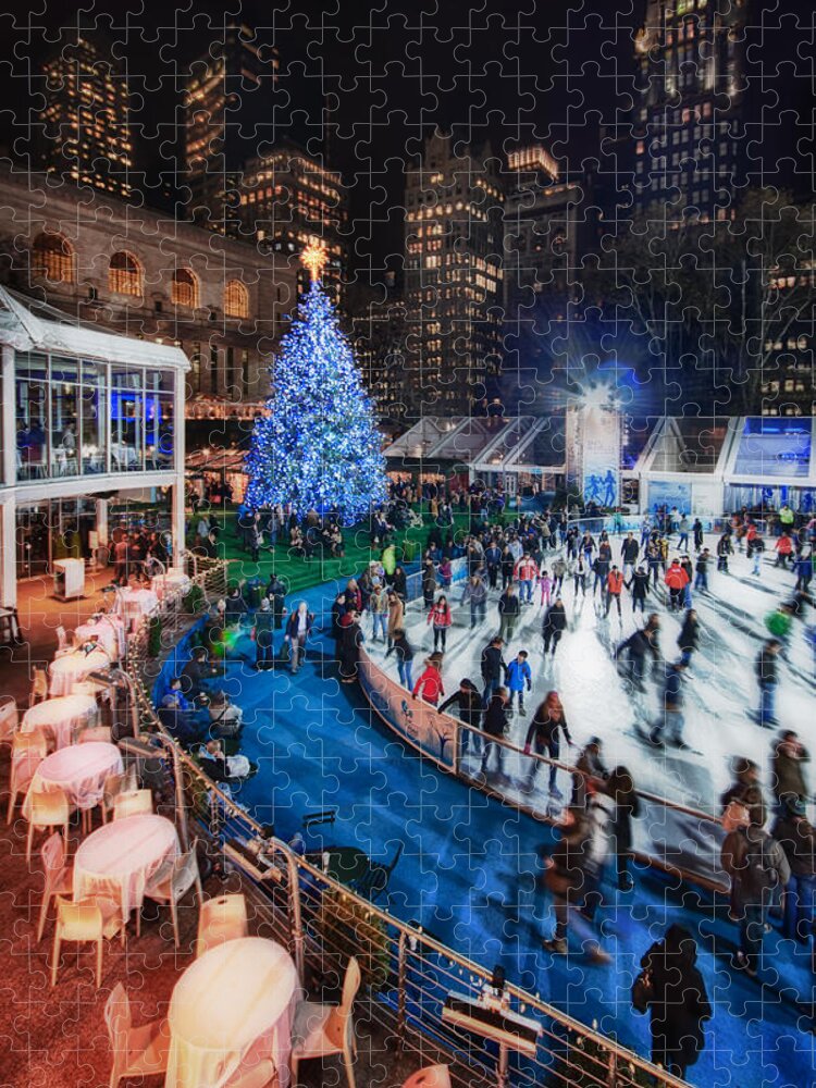 Bryant Park Jigsaw Puzzle featuring the photograph If I Could Make December Stay by Evelina Kremsdorf
