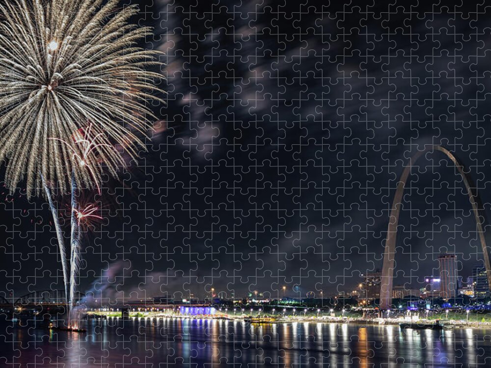 Fair St Louis Jigsaw Puzzle featuring the photograph Independence Day Celebration by Susan Rissi Tregoning