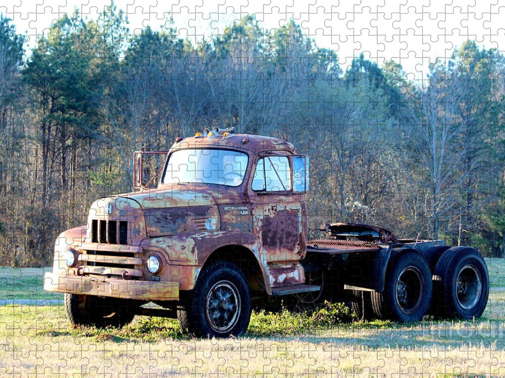 International Harvester R200 Series Truck Jigsaw Puzzle featuring the photograph International Harvester R200 Series Truck by Kathy White