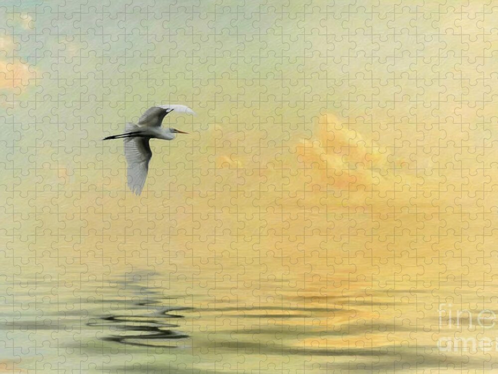 Into The Sunset Jigsaw Puzzle featuring the photograph Into the Sunset by Priscilla Burgers