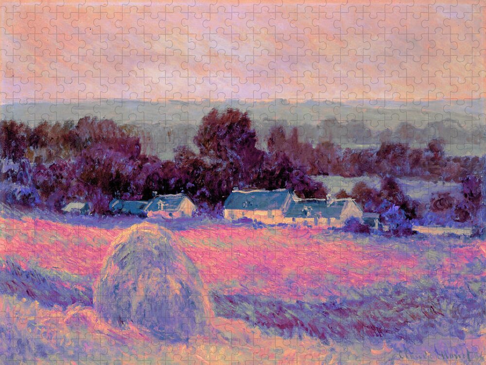 Post Modern Art Jigsaw Puzzle featuring the digital art Inv Blend 10 Monet by David Bridburg