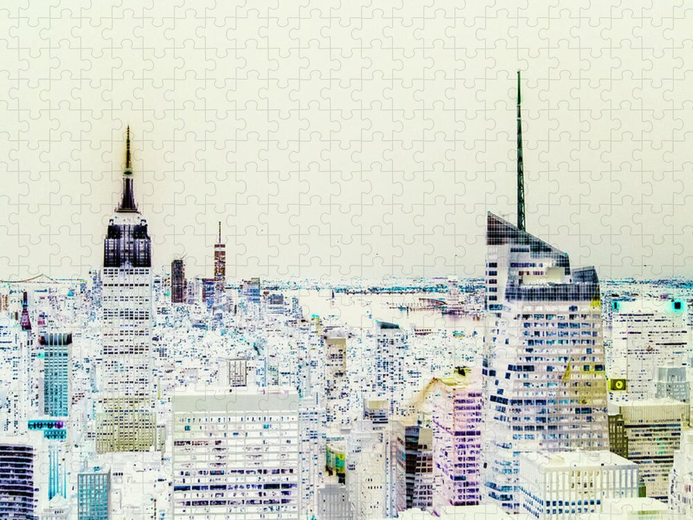 New York Jigsaw Puzzle featuring the photograph Inversion Layer by Alex Lapidus