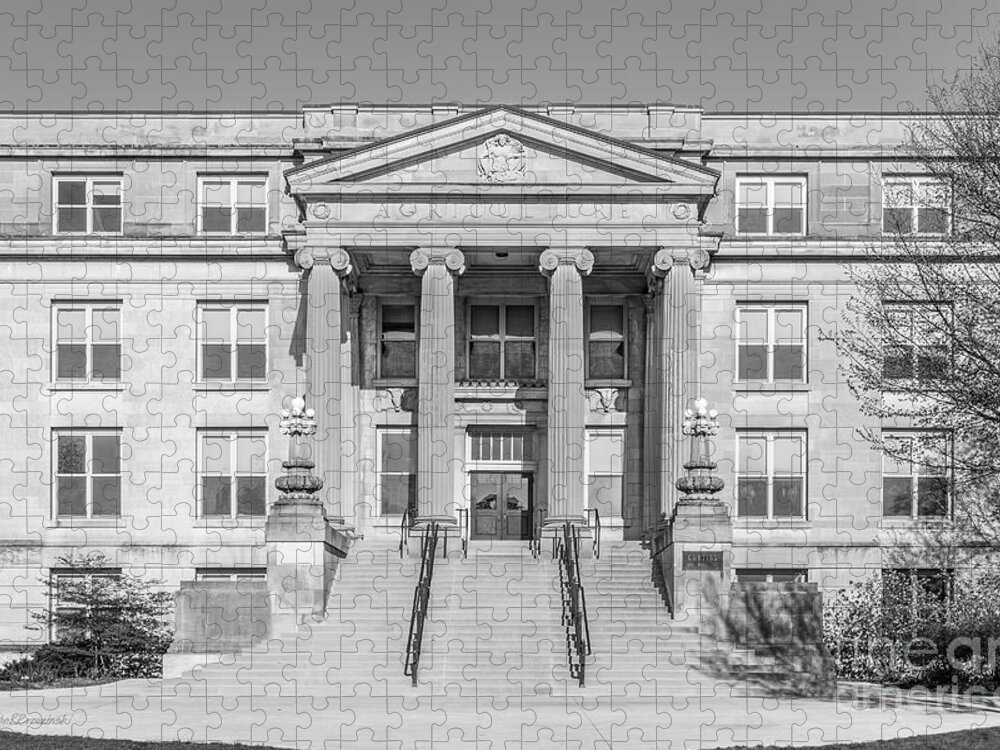 Iowa State Jigsaw Puzzle featuring the photograph Iowa State University Curtiss Hall by University Icons