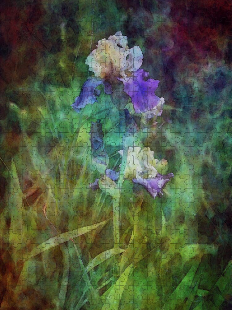 Impressionist Jigsaw Puzzle featuring the photograph Irises 6618 IDP_3 by Steven Ward