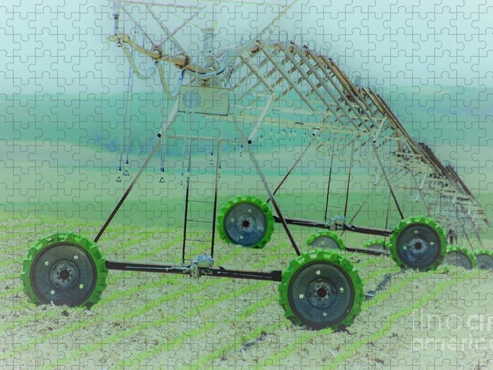 Irrigation Jigsaw Puzzle featuring the photograph I've got my cute shoes on by Merle Grenz