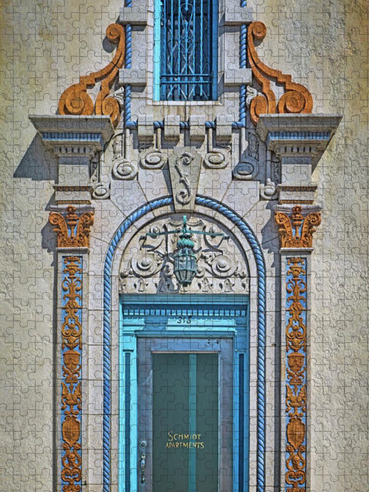 Doors Jigsaw Puzzle featuring the photograph Jefferson Street - Door and Window by Nikolyn McDonald