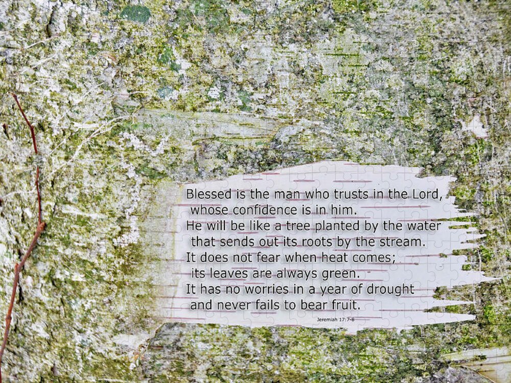 Background Jigsaw Puzzle featuring the photograph Jeremiah 17 by David Arment