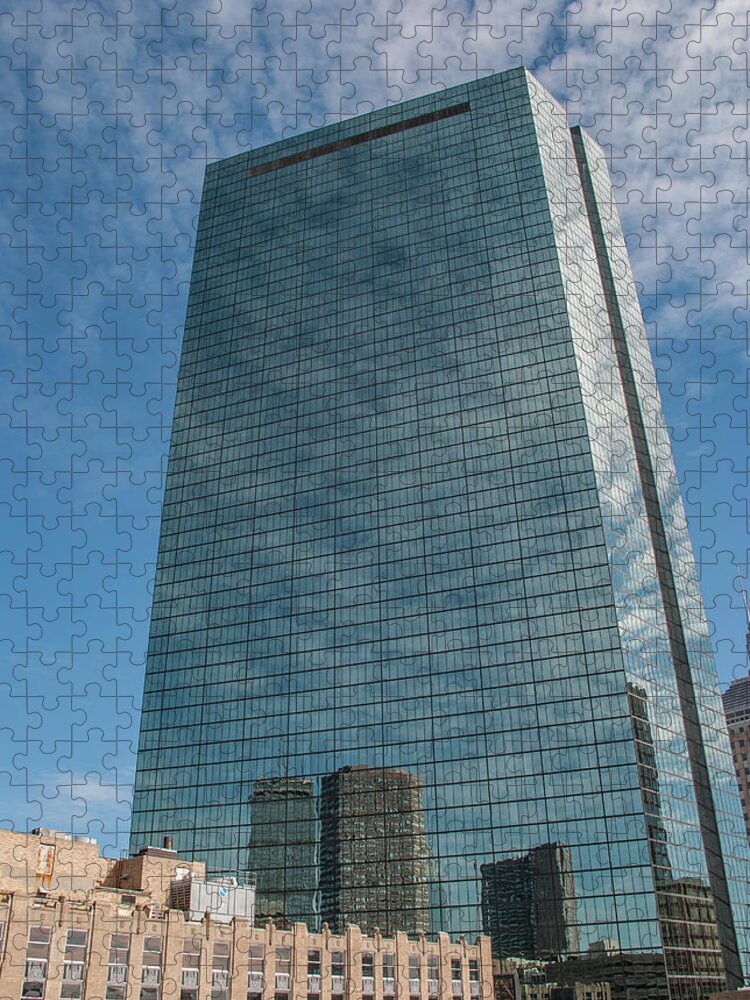 Boston Jigsaw Puzzle featuring the photograph John Hancock Building by Rick Mosher