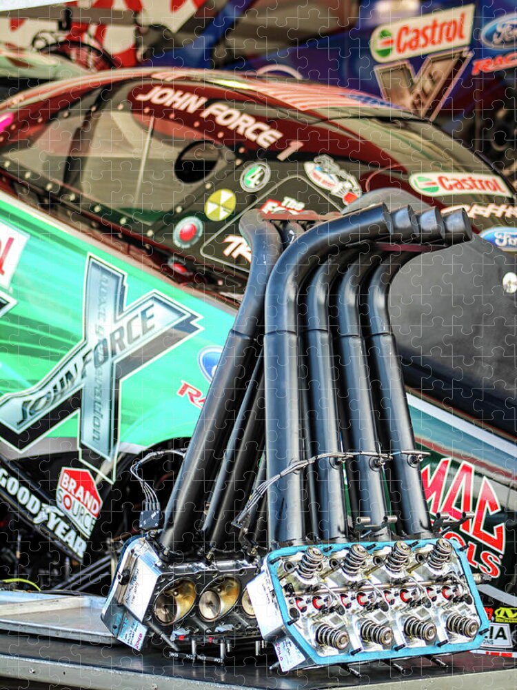 John Force Jigsaw Puzzle featuring the photograph John's Heads by Darrell Foster