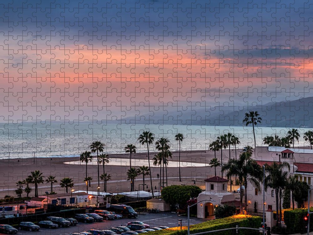 Jonathan Beach Club Jigsaw Puzzle featuring the photograph Jonathan Beach Club Sunset by Gene Parks