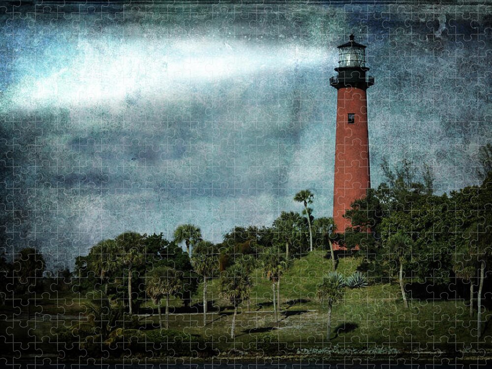 Lighthouse Jigsaw Puzzle featuring the photograph Jupiter Lighthouse-2a by Rudy Umans