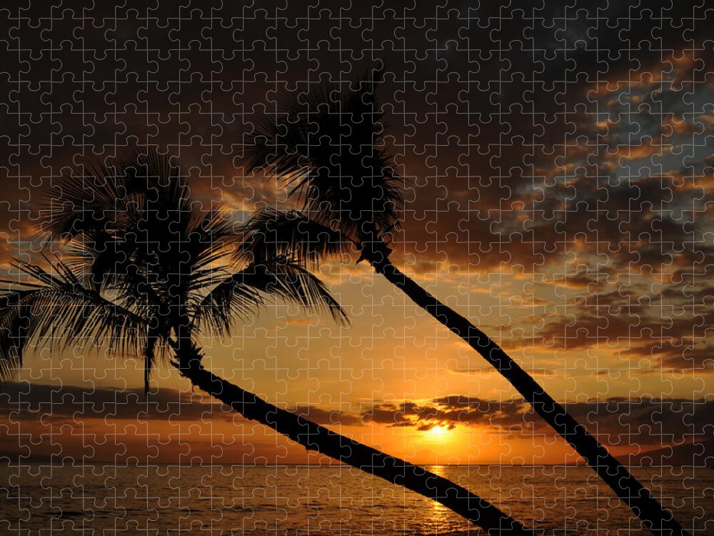 Photograph Jigsaw Puzzle featuring the photograph Ka'anapali Beach Sunset by Kelly Wade