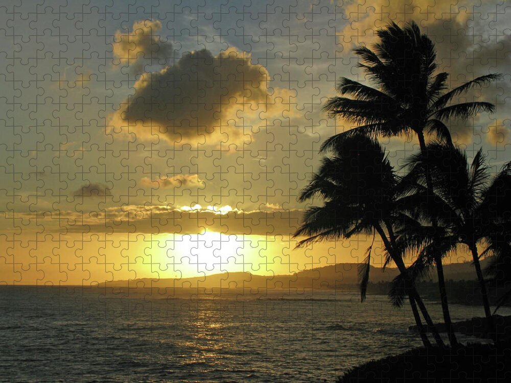 Kauai Jigsaw Puzzle featuring the photograph Kauai, Hawaii - Sunset 15 by Pamela Critchlow