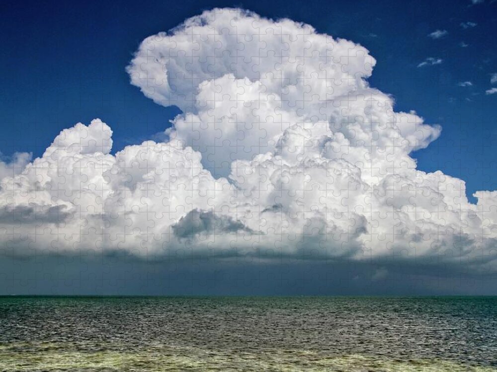 Cloudscape Jigsaw Puzzle featuring the photograph Key West Clouds by Bob Slitzan