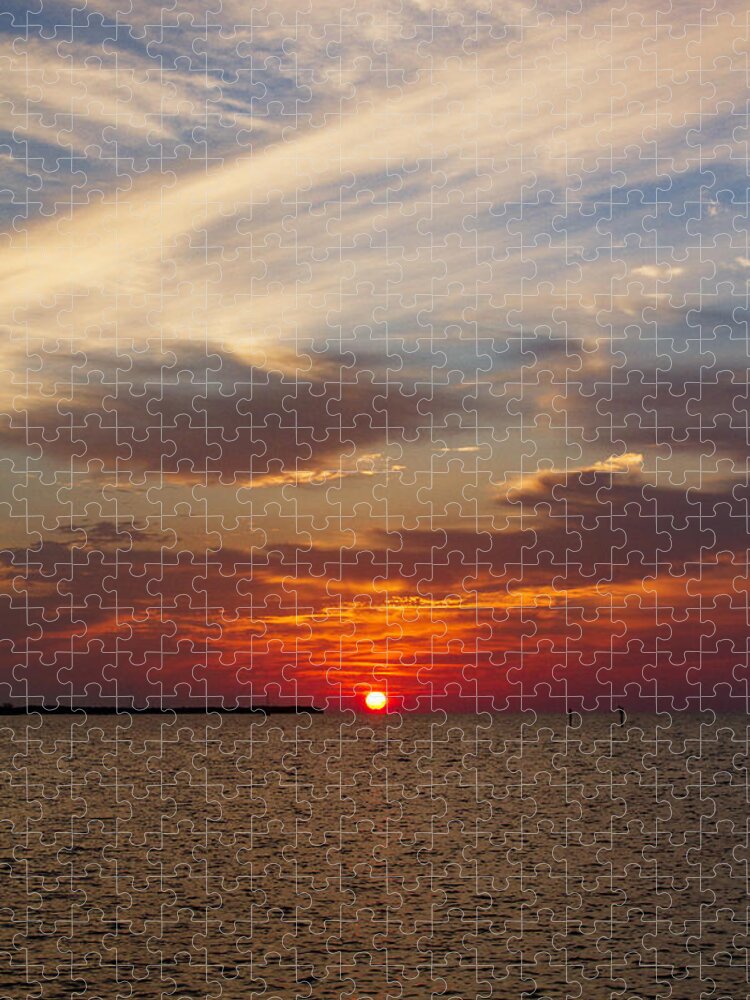 Orange Jigsaw Puzzle featuring the photograph Key West Sunrise 24 by Bob Slitzan