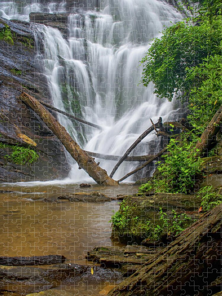 King Creek Falls Jigsaw Puzzle featuring the photograph King Creek Falls by Robert J Wagner