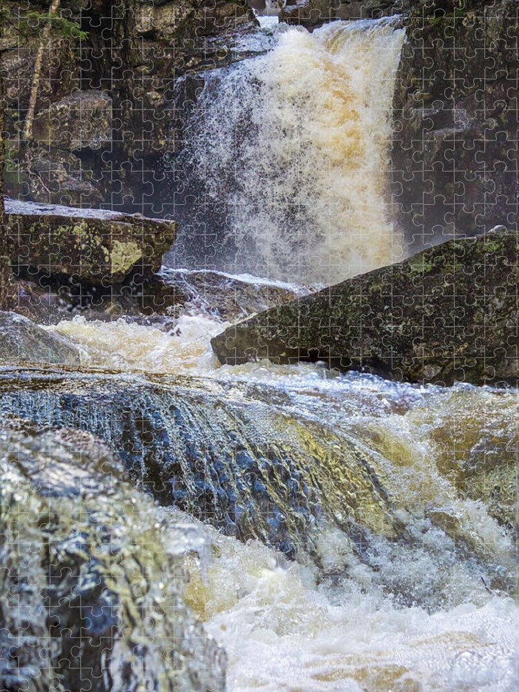 Kinsman Jigsaw Puzzle featuring the photograph Kinsman Falls Spring #1 by White Mountain Images