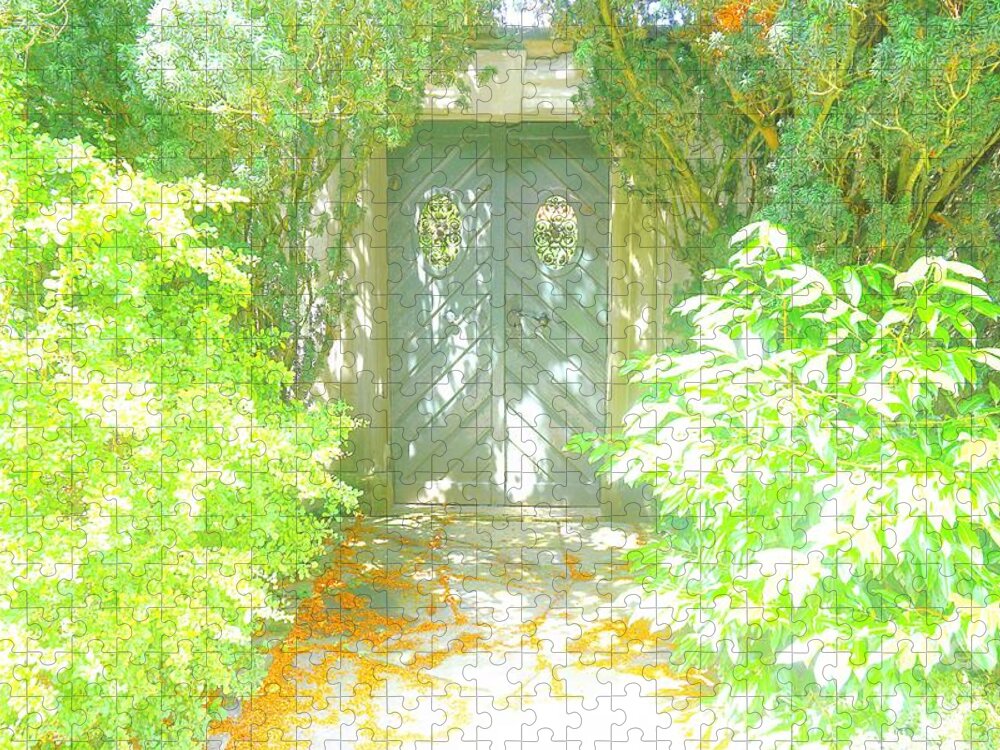 Door Jigsaw Puzzle featuring the photograph Knock and ask by Merle Grenz
