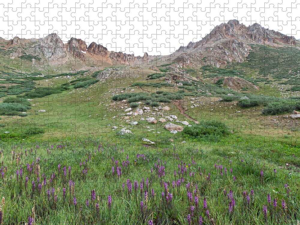La Plata Jigsaw Puzzle featuring the photograph La Plata Peak by Cascade Colors
