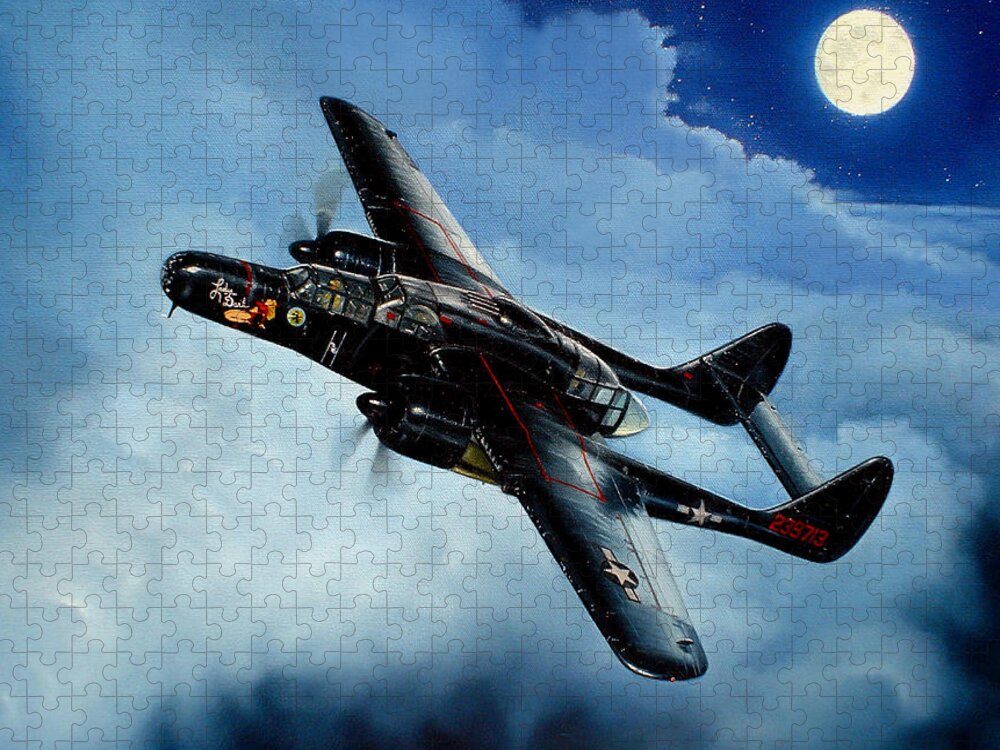 Military Puzzle featuring the painting Lady in the Dark by Marc Stewart
