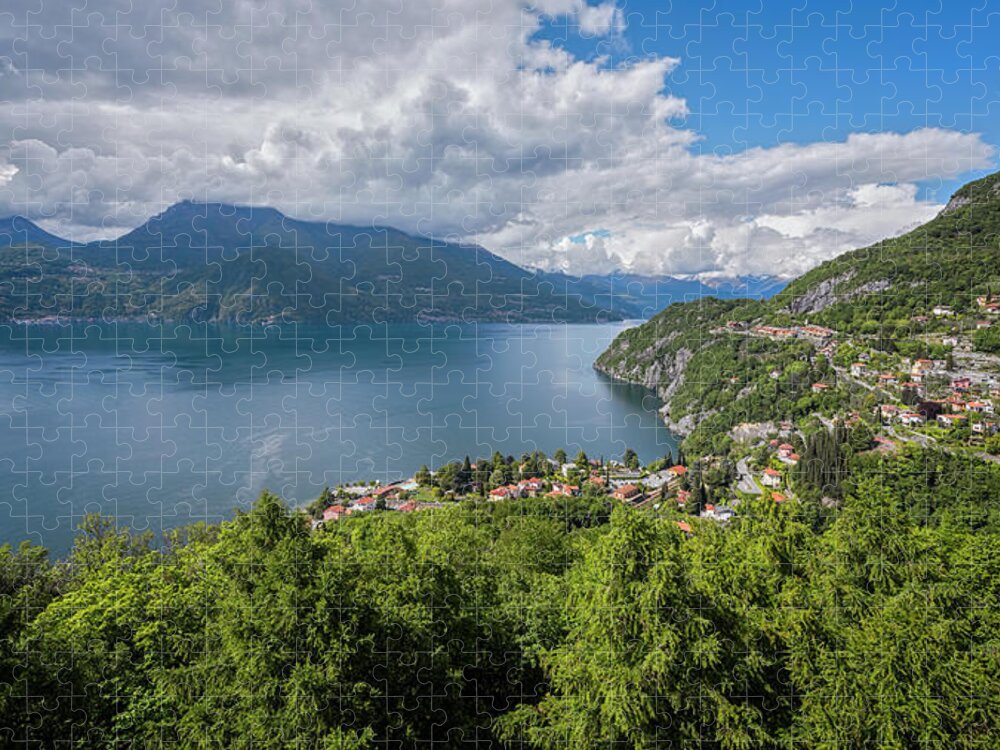 Jigsaw Puzzles for Adults 1000 Piece Puzzle Italy Lake Como Small Town 