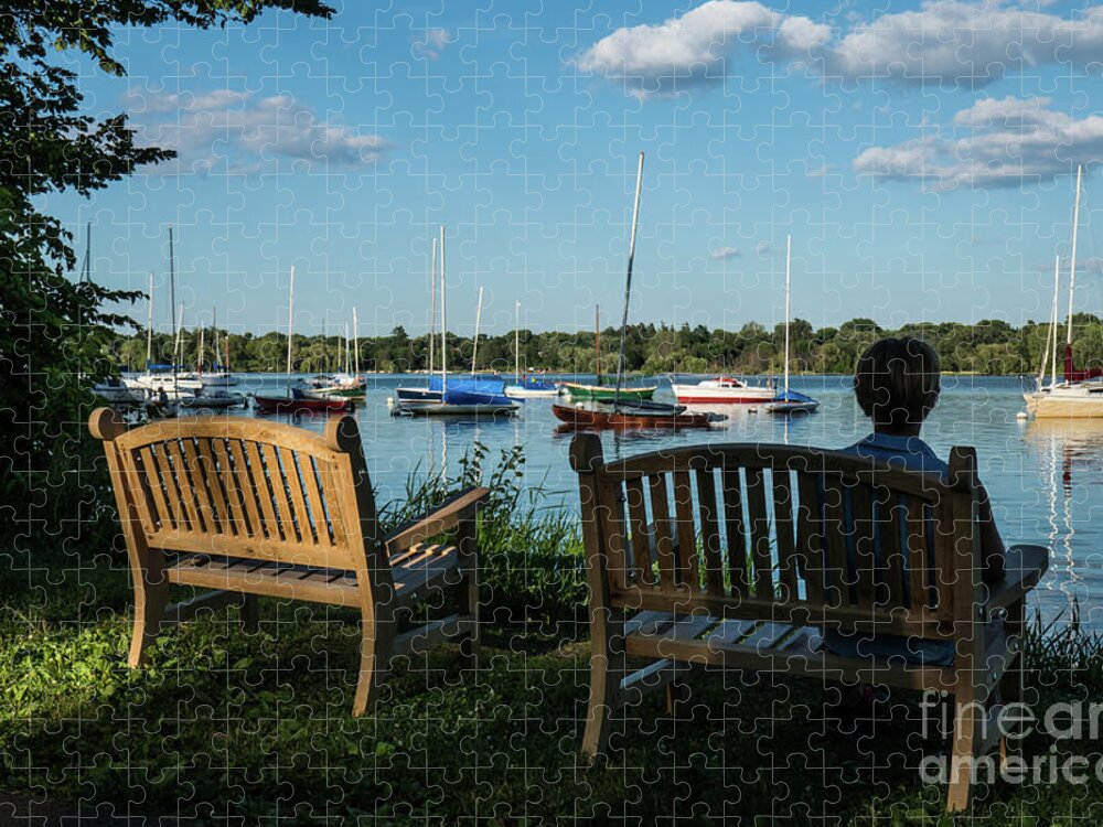 Wayne Moran Photography Jigsaw Puzzle featuring the photograph Lake Nokomis Peace Minneapolis City Of Lakes by Wayne Moran