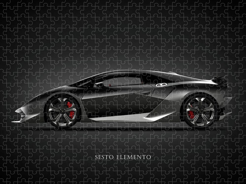 Lamborghini Sesto Elemento Jigsaw Puzzle featuring the photograph Sesto Elemento by Mark Rogan